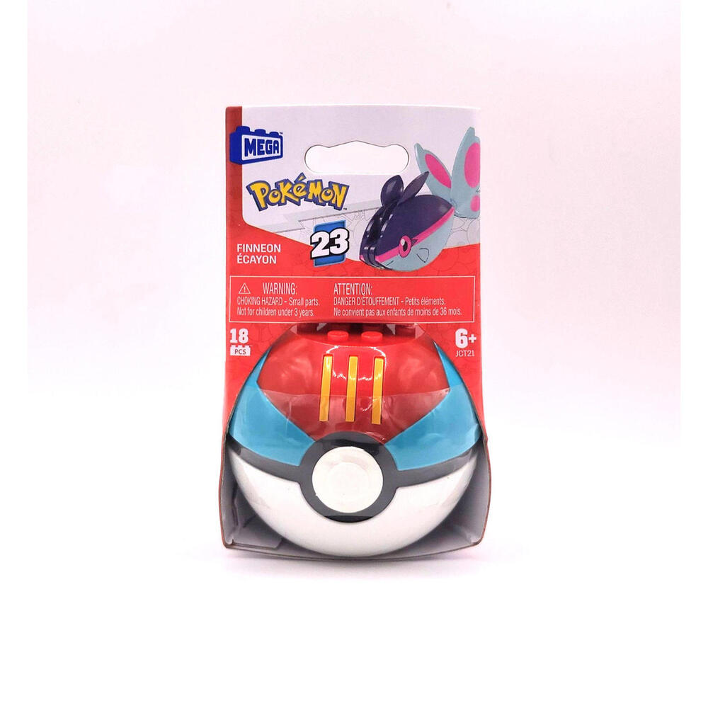 MEGA Construx Pokemon Finneon Series 23 PokeBall Poke Ball New Pokémon
